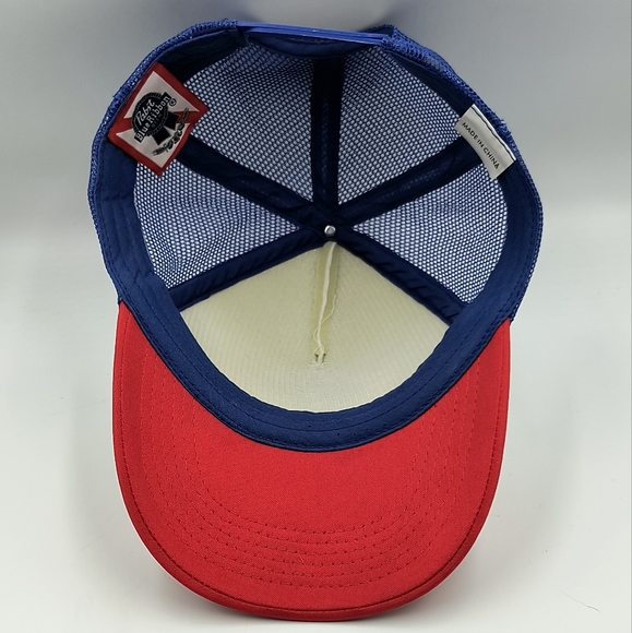 Pabst Blue Ribbon PBR Trucker Style Mesh Back Baseball Hat - Picture 5 of 7